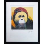 ANDY WARHOL 'Orangutan',1983, lithograph, from Endangered Species portfolio,