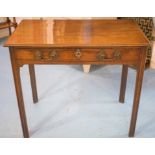 WRITING TABLE, George III, Chippendale period,