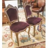 SIDE CHAIRS, a pair,