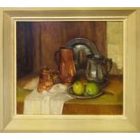 MARY REMINGTON NEAC ROI 'The Pewtor Pot', oil on board, provenance: Seymour Gallery, London,