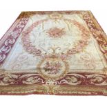 AUBUSSON STYLE CARPET, approx 400cm x 290cm.