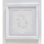 TRACEY EMIN 'The kiss', etching, hand signed and numbered 386/1000 in pencil, titled in the plate,