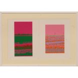 JOSEF ALBERS 'Abstract', silkscreen, Suite: Interaction of colours, 33cm x 51cm, framed and glazed.