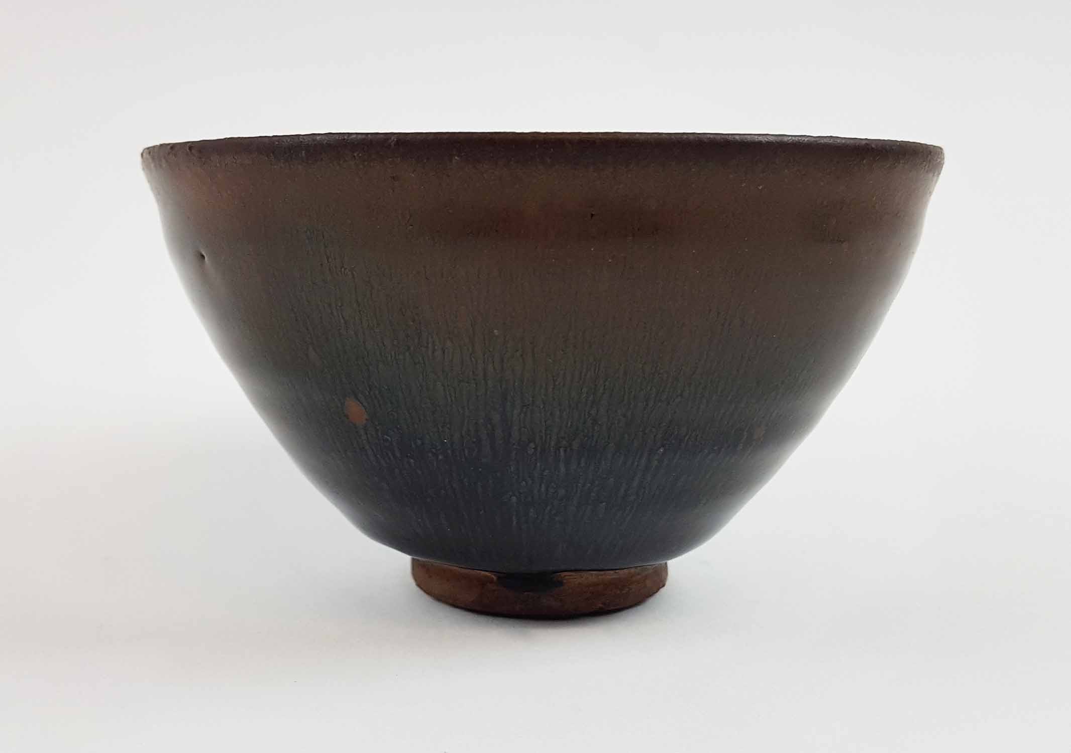 BOWL, a Jian Hares fur blackish persimmon glazed conical shaped,possibly Song dynasty (960-1279), - Image 2 of 6