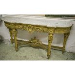 CONSOLE TABLE, 19th century, French Louis XVI design,