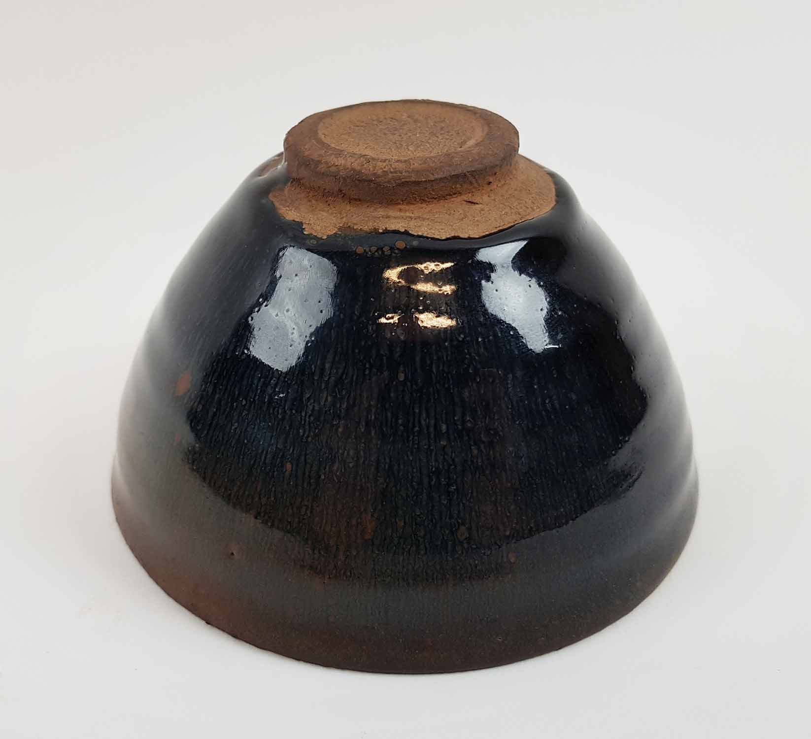 BOWL, a Jian Hares fur blackish persimmon glazed conical shaped,possibly Song dynasty (960-1279), - Image 4 of 6