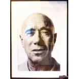 JEFF RIEDEL 'David Geffen', photoprint, Getty Images, 92cm x 67cm overall, framed and glazed.