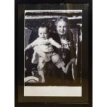 ZENON TEXEIRA 'Vivienne holding a baby', original large format polaroid,