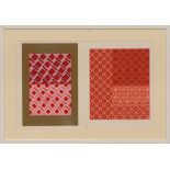 JOSEF ALBERS 'Abstract', silkscreen, Suite: Interaction of colours, 33cm x 51cm, framed and glazed.