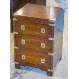 BEDSIDE CHESTS, a pair,