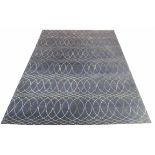 VAN DERHURD OVER UNDULATING LINES RUG, 256cm x 185cm.