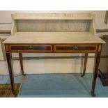WASHSTAND, late 19th century, mahogany and satinwood crossbanded and line inlaid,