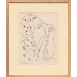 HENRI MATISSE 'Collotype L10', signed in the plate, edition 950, 1943, Suite: Themes & Variations,