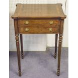 BEDSIDE/LAMP TABLES, a pair,