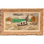 GEORGES BRAQUE 'Breton beach', 1959, Pochoir in colours, signed in the plate, Edition 1000,