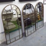 ORANGERY MIRRORS, a set of three, English country house style.