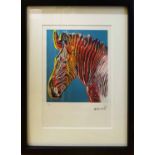 ANDY WARHOL 'Zebra', 1983, lithograph, from Endagered Species portfolio,
