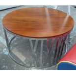 COCKTAIL TABLE, contemporary Italian style design, 100cm diam x 51cm H.