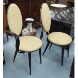 ANDREE PUTMAN REFLEX CHAIRS, set of six, (four plus two carvers), one arm with faults,