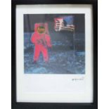 ANDY WARHOL 'Moon landing', 1987, lithograph, numbered ltd edition 18/100,