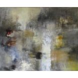 NIGEL KINGSTON 'Abstract', mixed media and bees wax, signed verso, 100cm x 120cm.