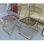 CASTELLI PLIA CHAIRS, a set of six, by Giancarlo Piretti, 75cm H.