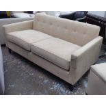 SOFA, with buttoned back, 170cm x 88cm x 78cm H.