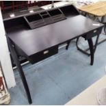 WRITING TABLE, contemporary design, with desk top organiser, 65cm D x 114cm x 74cm H.