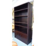 BOOKCASE, by Marina Karella, French, with cupboard to base, 40cm D x 120cm W x 220cm H.