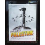 BANKSY 'Walled off Palestine', original poster purchased from the Walled Off Hotel,