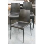 DINING CHAIRS, a set of ten 'Petra' chairs,