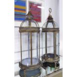 ORANGERY LANTERNS, a pair, French provincial style.