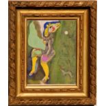 MARC CHAGALL 'The Circus Girl with the Wolf's Head', rare Collotype taken from original gouache,