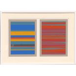 JOSEF ALBERS 'Stripes', silkscreen, Suite: Interaction of colours, 62cm x 44cm overall,
