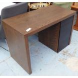 DESK, contemporary Italian style design, with ebonised drawers, 61cm D x 120cm W x 79cm H.