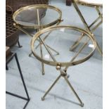SIDE TABLES, a pair, 1950's French style, 55cm H.