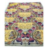 CFA VOYSEY DESIGN CARPET, influenced by William Morris, 330cm x 262cm in polychrome shades.