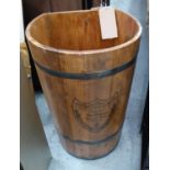 MOET WOODEN GRAPE BUCKET, 61cm H.