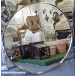 WALL MIRROR, contemporary, with a gilt frame, 101cm Diam.