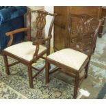 DINING CHAIRS, by Charles Barr, Norwich, a set of ten,