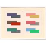 JOSEF ALBERS 'Composition', Silkscreen, Suite: Interaction of colours, 62cm x 44cm overall,