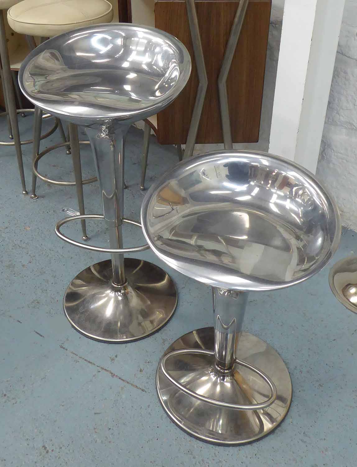 MAGIS BOMBO BAR STOOLS, a pair, by Stefano Giovannoni, 85cm H.