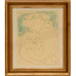 PABLO PICASSO 'Maternité', off set lithograph, 50cm x 40cm, framed and glazed.