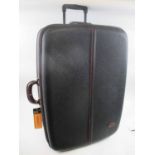 MULBERRY BLACK SCOTCHGRAIN ROLL-ALONG CASE, 74cm x 50cm, matching previous lot.