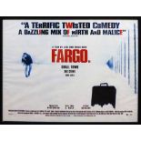 'FARGO' by Joel and Ethan Cohen, presented by Polygram filmed entertainment, film poster,