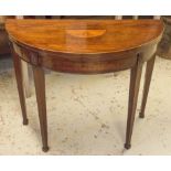 DEMI LUNE CARD TABLE,