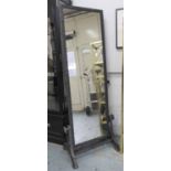 CHEVAL MIRROR, in an industrial metal frame, 190cm x 60cm.