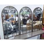 ORANGERY MIRRORS, a set of three, French provincial style design, 107cm x 55cm.