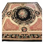 FINE AUBUSSON NEEDLE POINT CARPET, 350cm x 265cm.