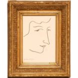 HENRI MATISSE 'Potrait of Colette', original Lithograph, Edition: 3000, Ref: Andre Sauret,